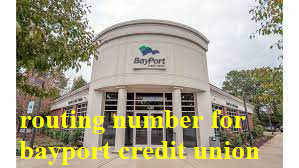 routing number for bayport credit union